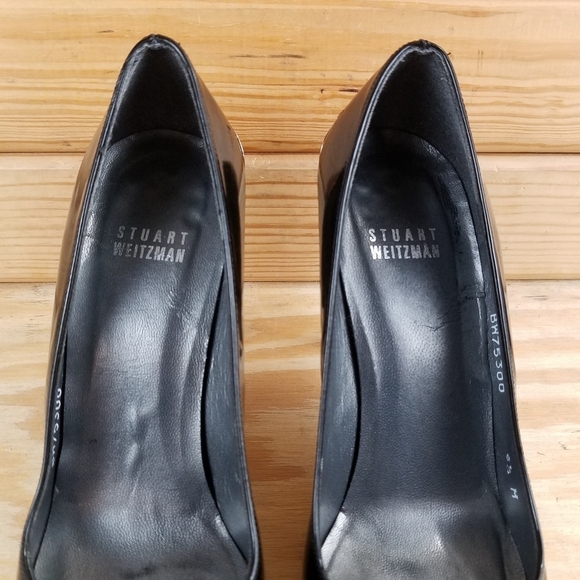 Stuart Weitzman 6.5 US Slip on Leather Stiletto High Heels Pumps - Picture 6 of 11